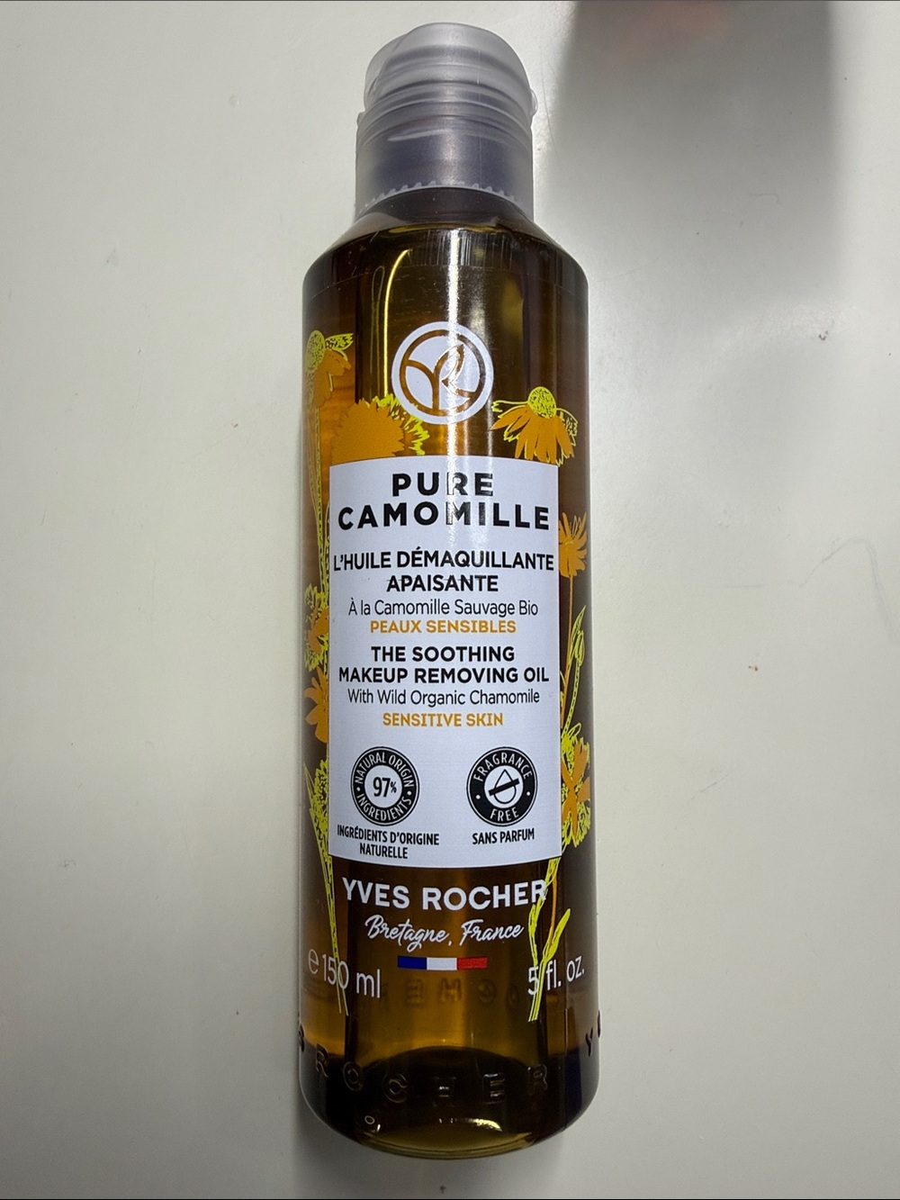 Yves Rocher Pure Camomille Soothing Makeup Removing Oil